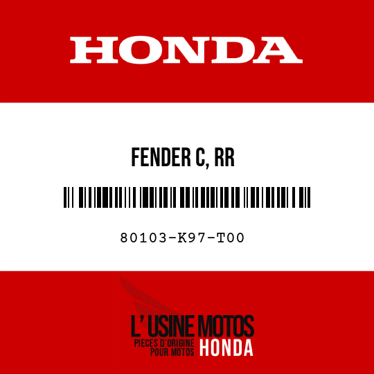 image de 80103-K97-T00 FENDER C, RR