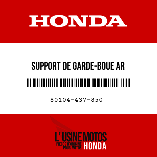 image de 80104-437-850 SUPPORT DE GARDE-BOUE AR