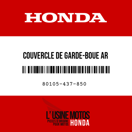 image de 80105-437-850 COUVERCLE DE GARDE-BOUE AR