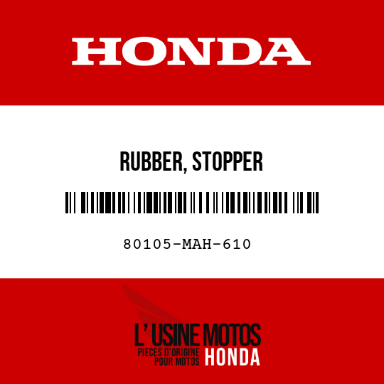 image de 80105-MAH-610 RUBBER, STOPPER