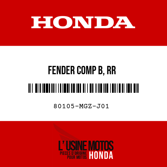 image de 80105-MGZ-J01 FENDER COMP B, RR
