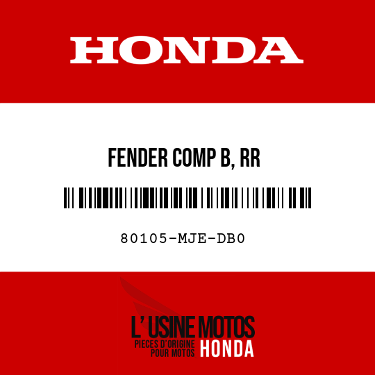 image de 80105-MJE-DB0 FENDER COMP B, RR