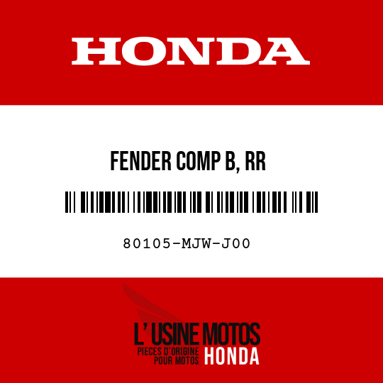 image de 80105-MJW-J00 FENDER COMP B, RR