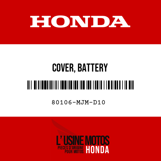 image de 80106-MJM-D10 COVER, BATTERY