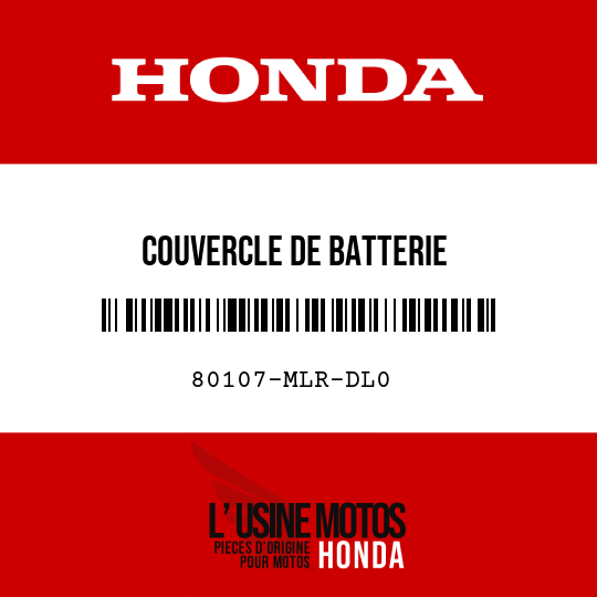 image de 80107-MLR-DL0 COUVERCLE DE BATTERIE