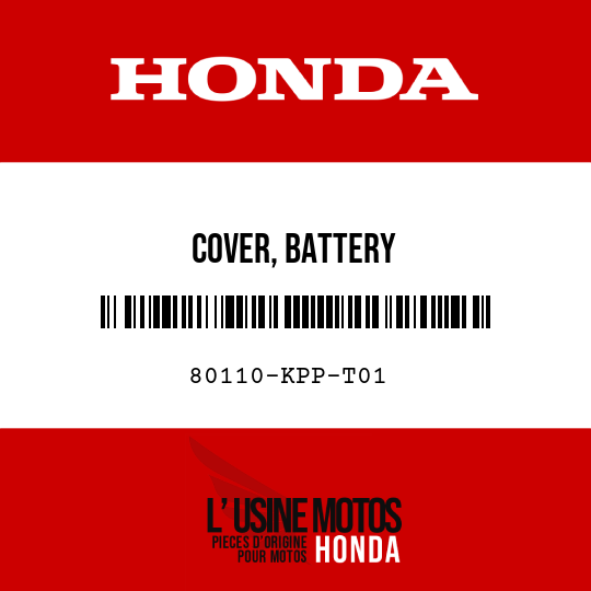 image de 80110-KPP-T01 COVER, BATTERY