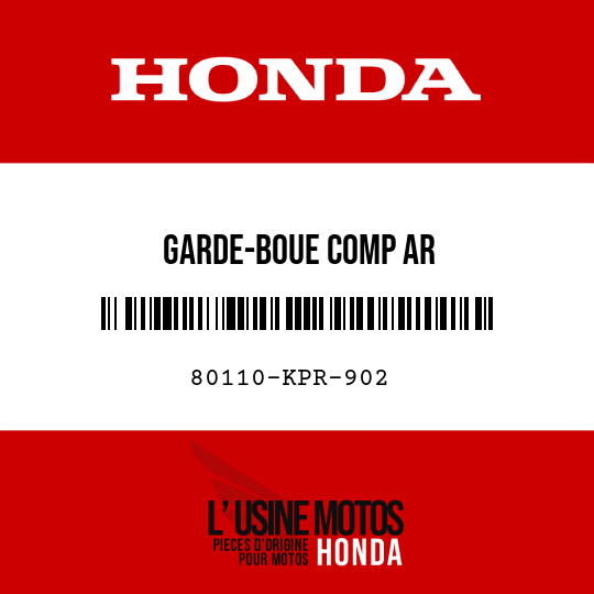 image de 80110-KPR-902 GARDE-BOUE COMP AR