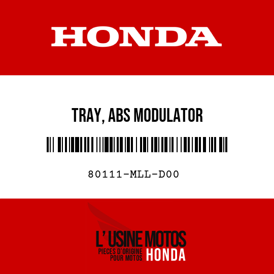 image de 80111-MLL-D00 TRAY, ABS MODULATOR