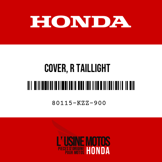 image de 80115-KZZ-900 COVER, R TAILLIGHT