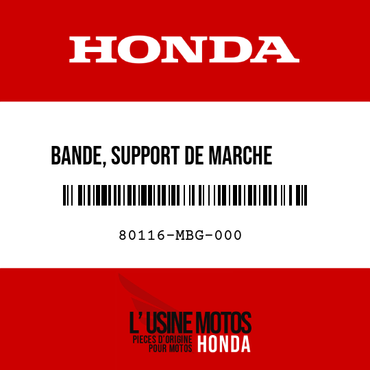 image de 80116-MBG-000 BANDE, SUPPORT DE MARCHE      PASSAGER PROJECTION