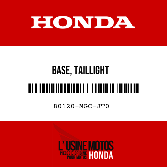 image de 80120-MGC-JT0 BASE, TAILLIGHT