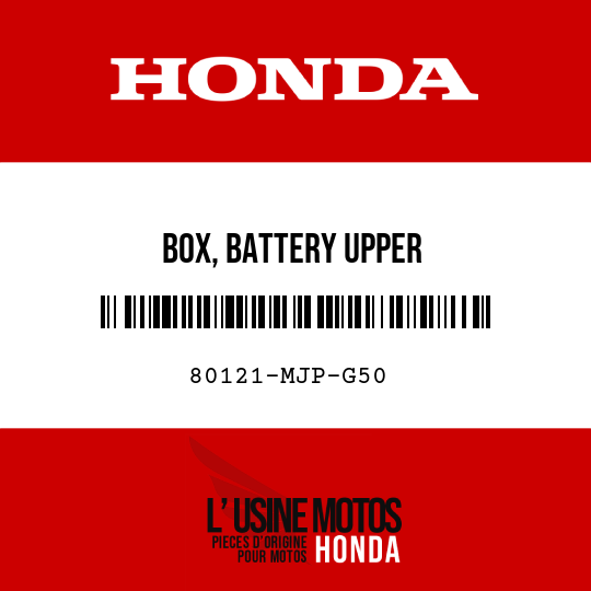 image de 80121-MJP-G50 BOX, BATTERY UPPER