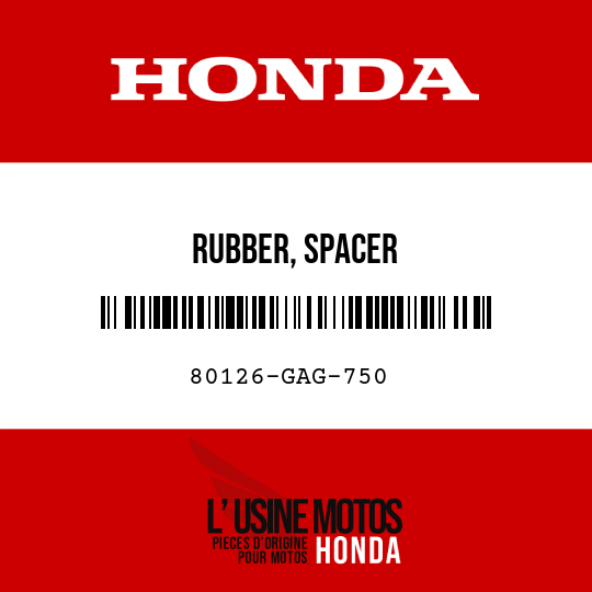 image de 80126-GAG-750 RUBBER, SPACER