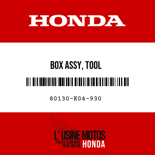 image de 80130-K04-930 BOX ASSY, TOOL