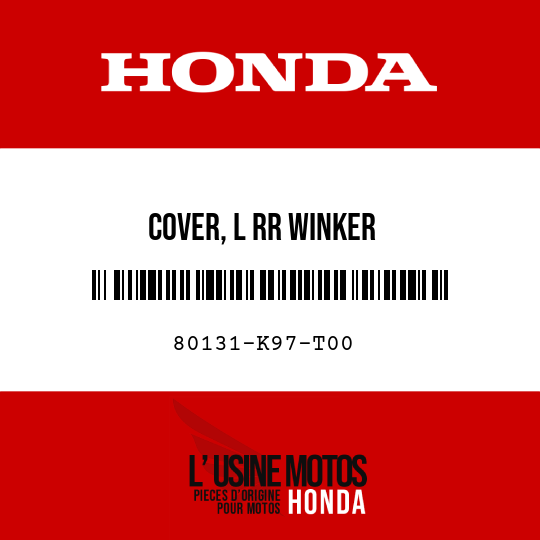 image de 80131-K97-T00 COVER, L RR WINKER