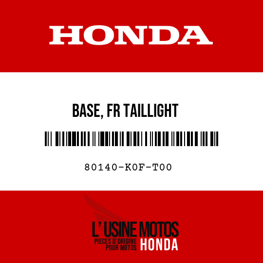 image de 80140-K0F-T00 BASE, FR TAILLIGHT