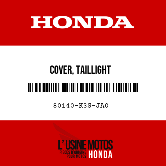 image de 80140-K3S-JA0 COVER, TAILLIGHT