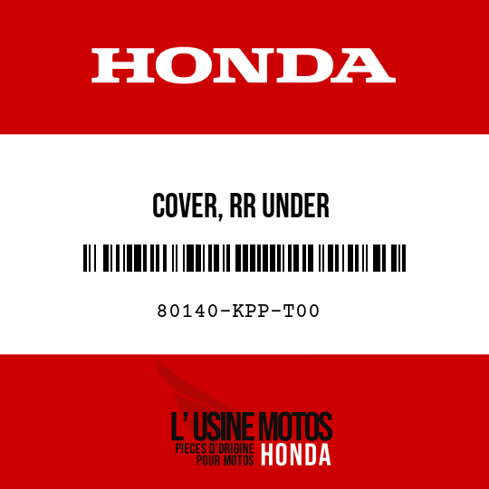 image de 80140-KPP-T00 COVER, RR UNDER