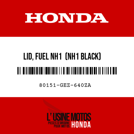 image de 80151-GEZ-640ZA LID, FUEL NH1  (NH1 BLACK)