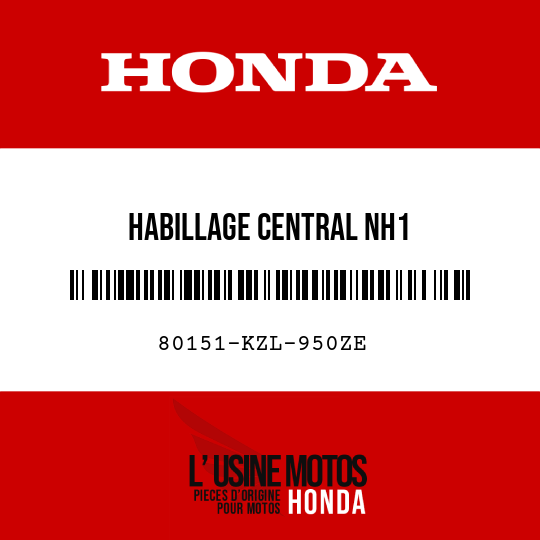 image de 80151-KZL-950ZE HABILLAGE CENTRAL NH1