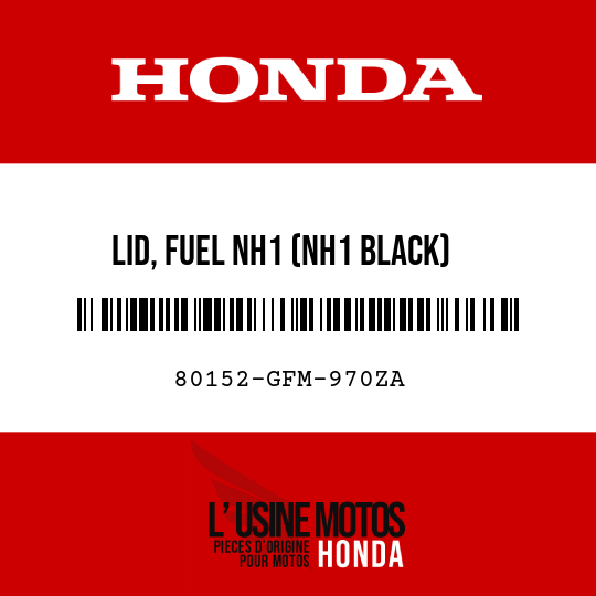 image de 80152-GFM-970ZA LID, FUEL NH1 (NH1 BLACK)
