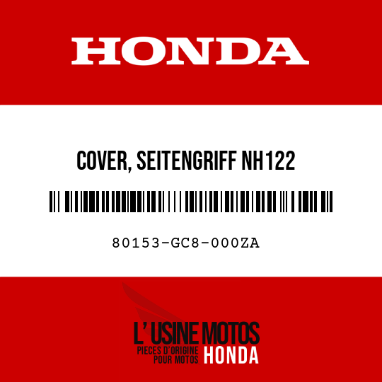 image de 80153-GC8-000ZA COVER, SEITENGRIFF NH122