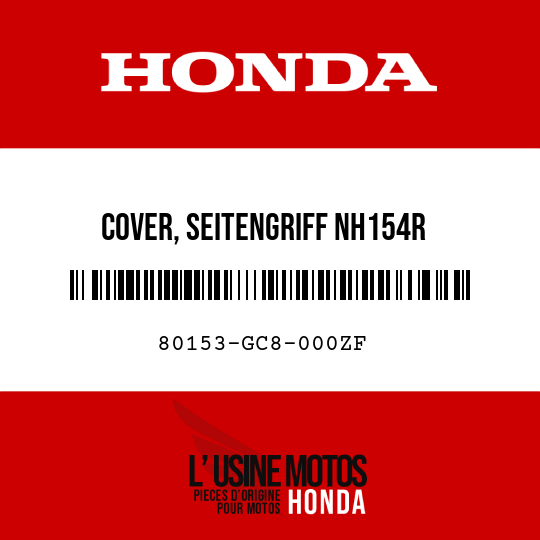 image de 80153-GC8-000ZF COVER, SEITENGRIFF NH154R