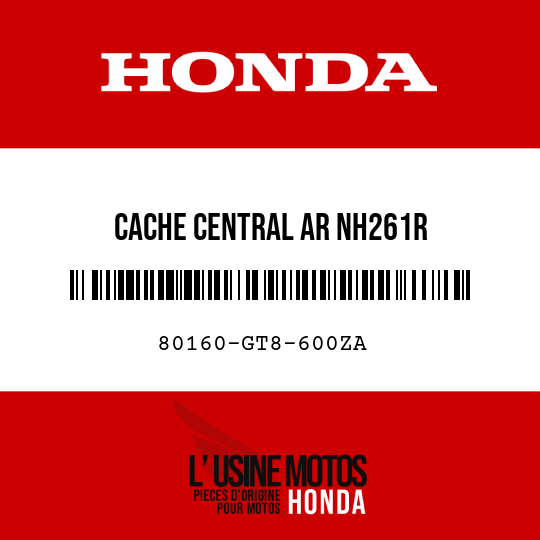 image de 80160-GT8-600ZA CACHE CENTRAL AR NH261R