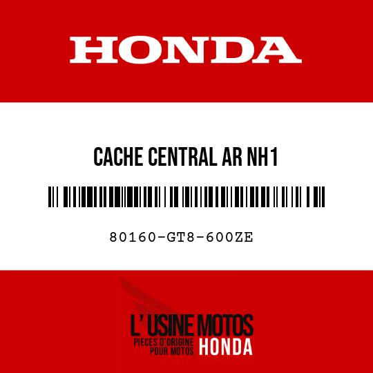 image de 80160-GT8-600ZE CACHE CENTRAL AR NH1