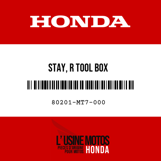image de 80201-MT7-000 STAY, R TOOL BOX