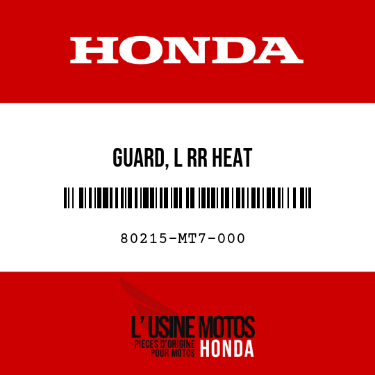 image de 80215-MT7-000 GUARD, L RR HEAT