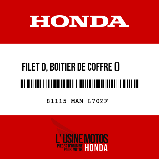 image de 81115-MAM-L70ZF FILET D, BOITIER DE COFFRE () TYPE15