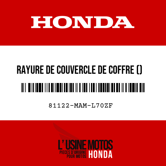 image de 81122-MAM-L70ZF RAYURE DE COUVERCLE DE COFFRE () TYPE15