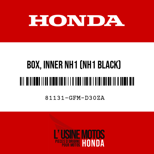 image de 81131-GFM-D30ZA BOX, INNER NH1 (NH1 BLACK)