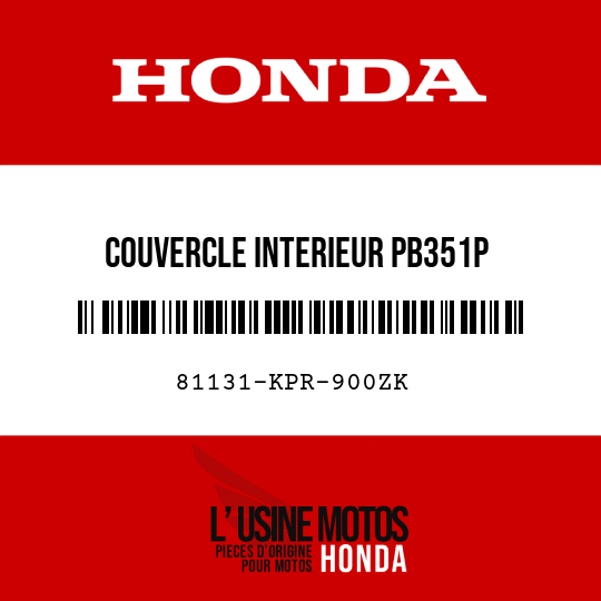 image de 81131-KPR-900ZK COUVERCLE INTERIEUR PB351P 