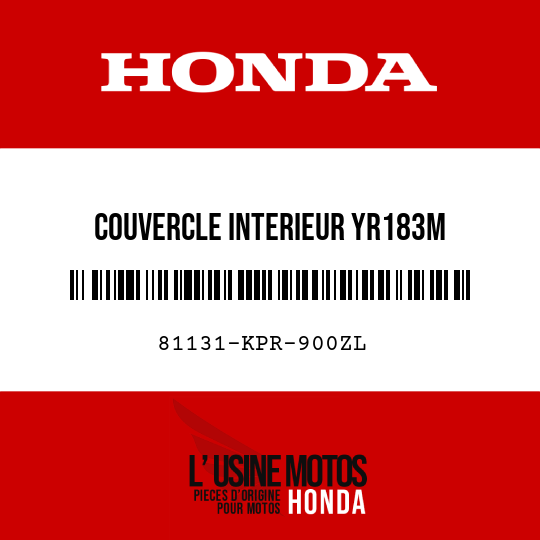 image de 81131-KPR-900ZL COUVERCLE INTERIEUR YR183M 