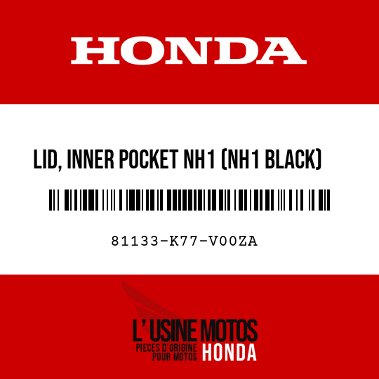 image de 81133-K77-V00ZA LID, INNER POCKET NH1 (NH1 BLACK)