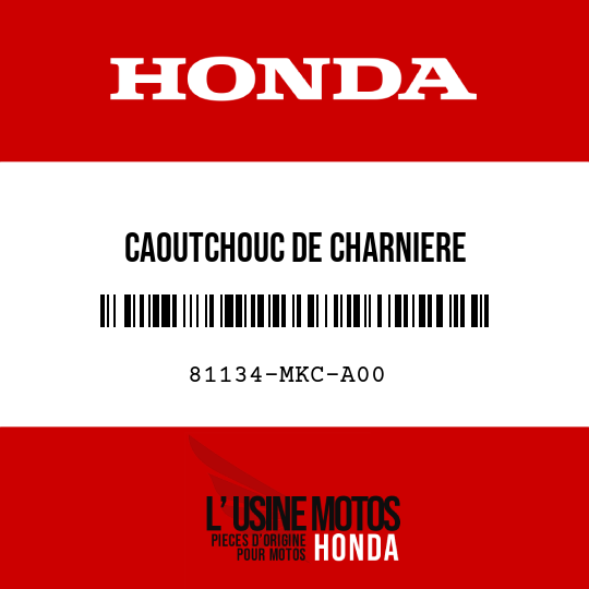 image de 81134-MKC-A00 CAOUTCHOUC DE CHARNIERE