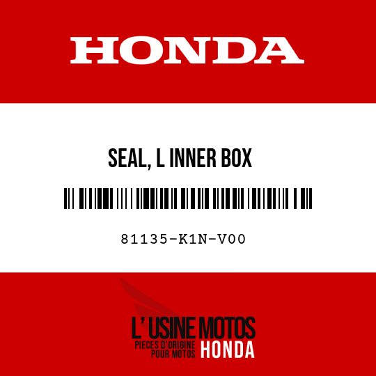 image de 81135-K1N-V00 SEAL, L INNER BOX