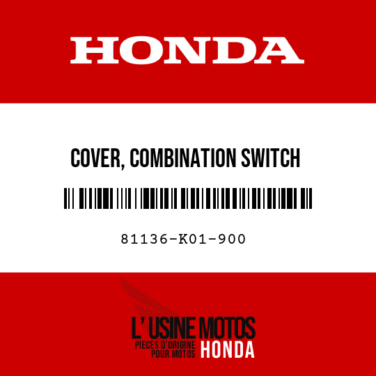 image de 81136-K01-900 COVER, COMBINATION SWITCH