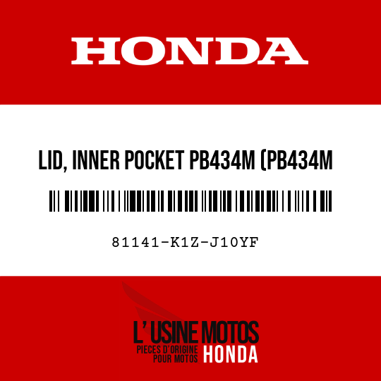 image de 81141-K1Z-J10YF LID, INNER POCKET PB434M (PB434M MAT SUIT BLUE METALLIC)