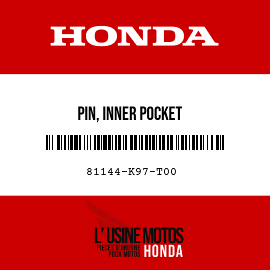 image de 81144-K97-T00 PIN, INNER POCKET