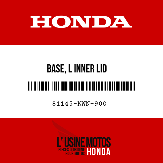 image de 81145-KWN-900 BASE, L INNER LID