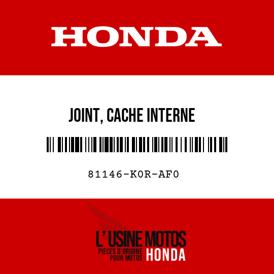 image de 81146-K0R-AF0 JOINT, CACHE INTERNE