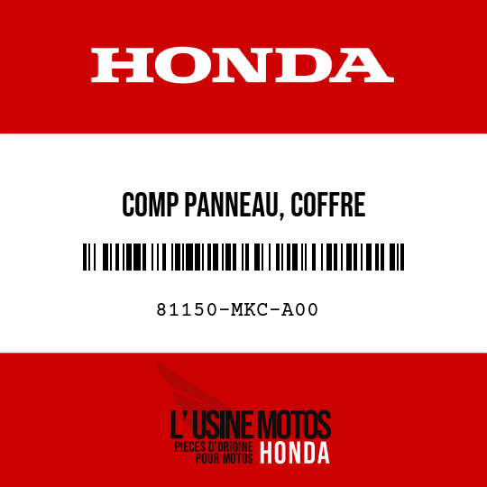 image de 81150-MKC-A00 COMP PANNEAU, COFFRE