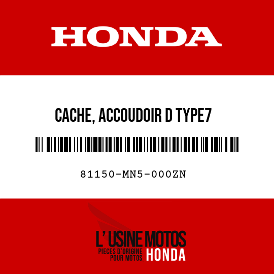image de 81150-MN5-000ZN CACHE, ACCOUDOIR D TYPE7