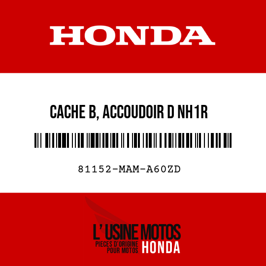 image de 81152-MAM-A60ZD CACHE B, ACCOUDOIR D NH1R 