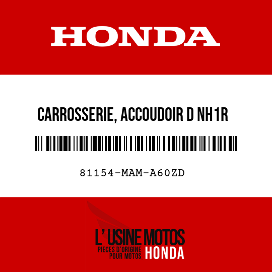 image de 81154-MAM-A60ZD CARROSSERIE, ACCOUDOIR D NH1R 