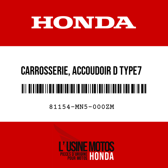 image de 81154-MN5-000ZM CARROSSERIE, ACCOUDOIR D TYPE7