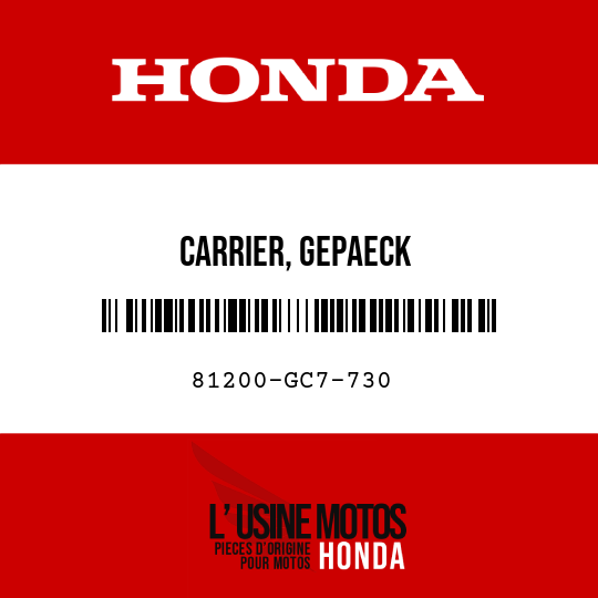 image de 81200-GC7-730 CARRIER, GEPAECK